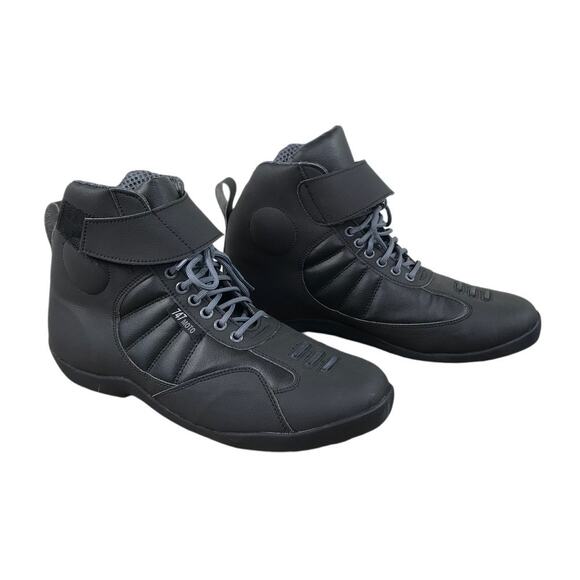 747MOTO Riding Boots Handmade Men Sz 10 Black Professional Comfort Stylish Biker main image 5